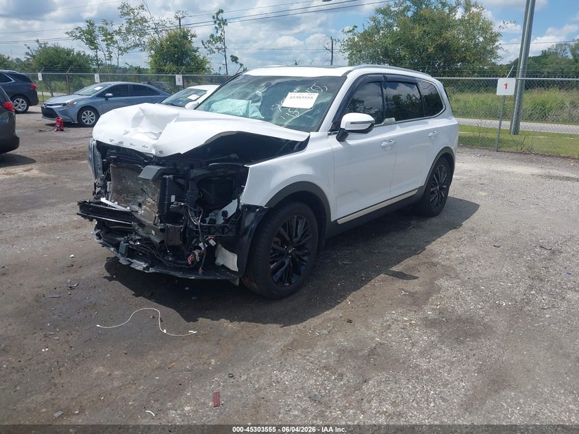 Vin: 5xyp54hcxmg141258, lot: 45801418, kia telluride sx 20212