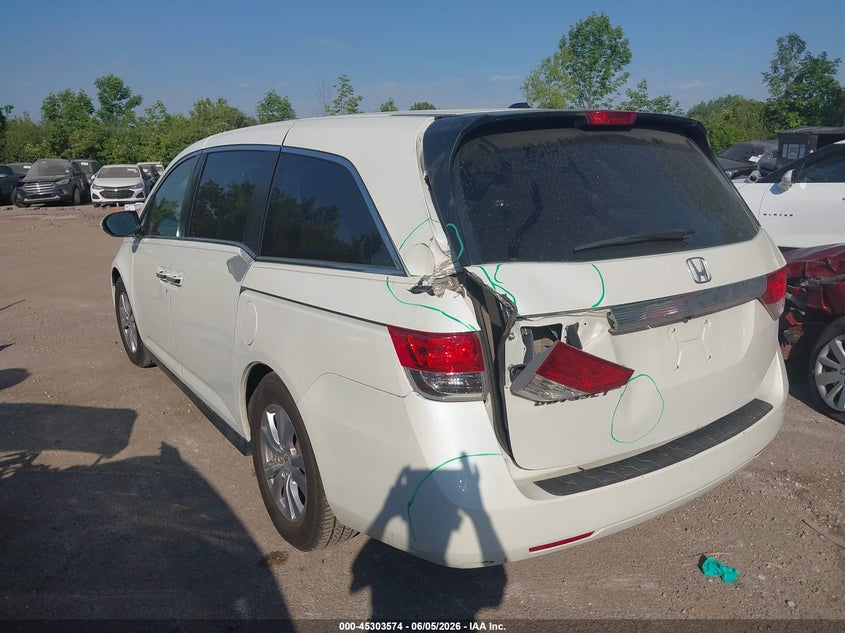 Vin: 5fnrl5h65eb087276, lot: 45801437, honda odyssey ex-l 20143