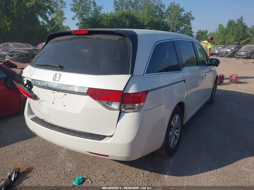 Vin: 5fnrl5h65eb087276, lot: 45801437, honda odyssey ex-l 20144