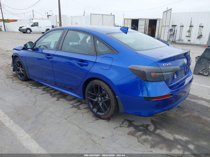 Vin: 2hgfe2f58nh569595, lot: 45801454, honda civic sport 20223