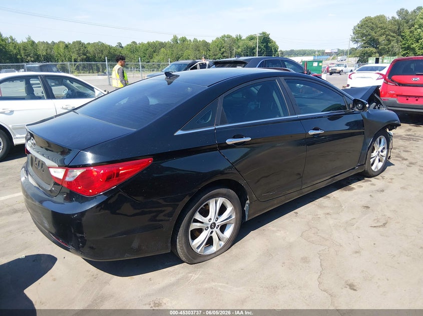 Vin: 5npec4ac6bh180975, lot: 45801600, hyundai sonata limited 20114