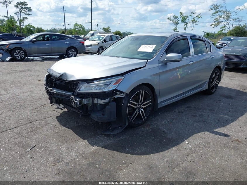 Vin: 1hgcr3f93ga019609, lot: 45801628, honda accord touring 20162