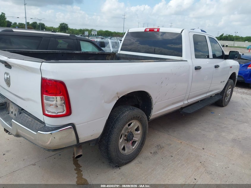 Vin: 3c6ur5hjxmg639318, lot: 45801654, ram 2500 tradesman  4x4 8' box 20214