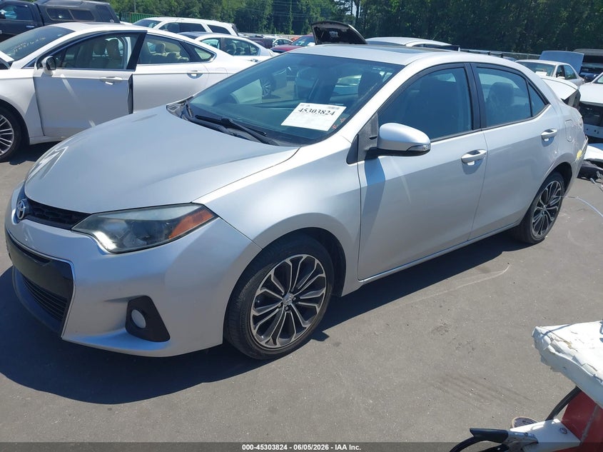 Vin: 2t1burhe2gc594883, lot: 45801687, toyota corolla s plus 20162
