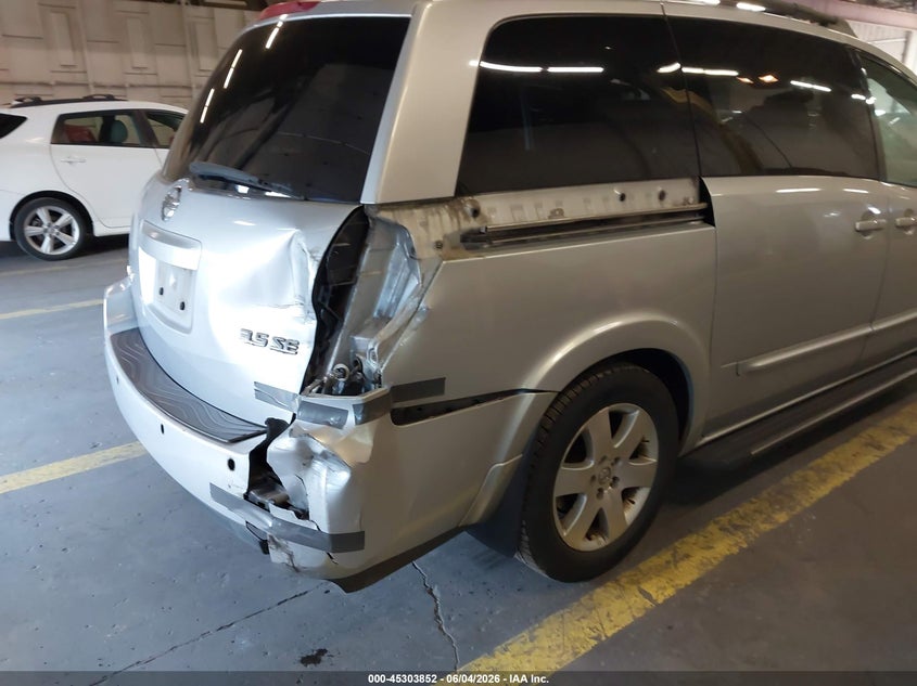 2004 Nissan Quest 3.5 Se VIN: 5N1BV28U64N344756 Lot: 45303852