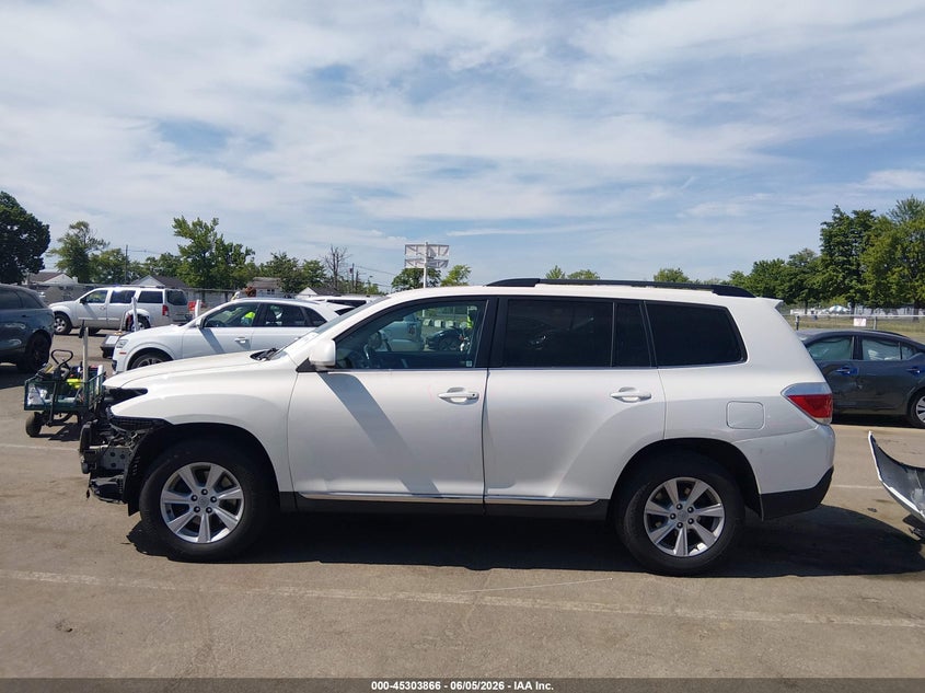 2012 Toyota Highlander 3.5 Se V6 white Lot 111045303866 Vin 5TDBK3EH9CS103650