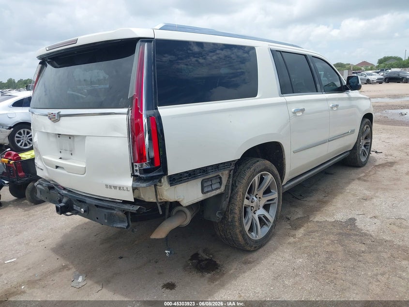 Vin: 1gys4tkj2fr655179, lot: 45801786, cadillac escalade esv premium 20154
