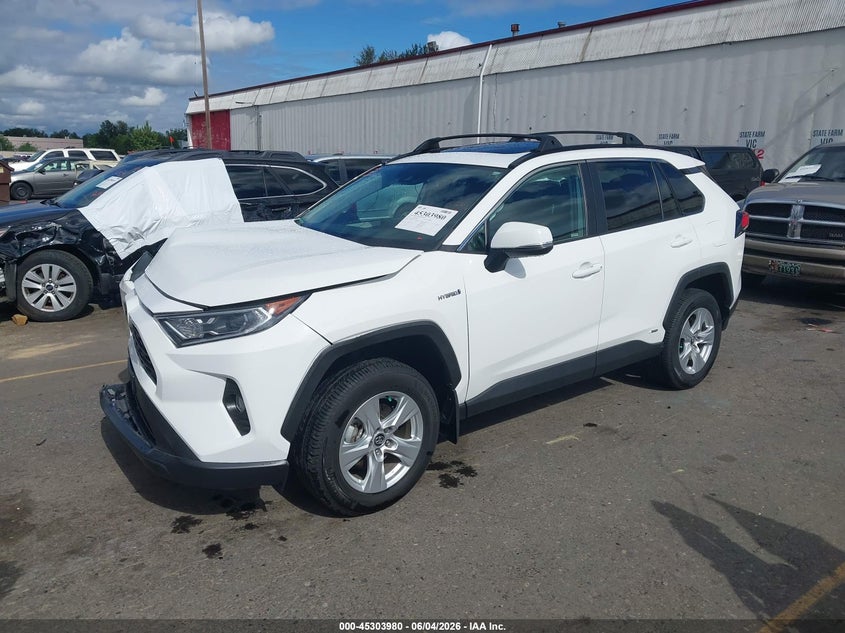 Vin: 2t3rwrfv5lw055556, lot: 45801843, toyota rav4 hybrid xle 20202