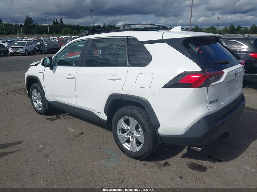 Vin: 2t3rwrfv5lw055556, lot: 45801843, toyota rav4 hybrid xle 20203
