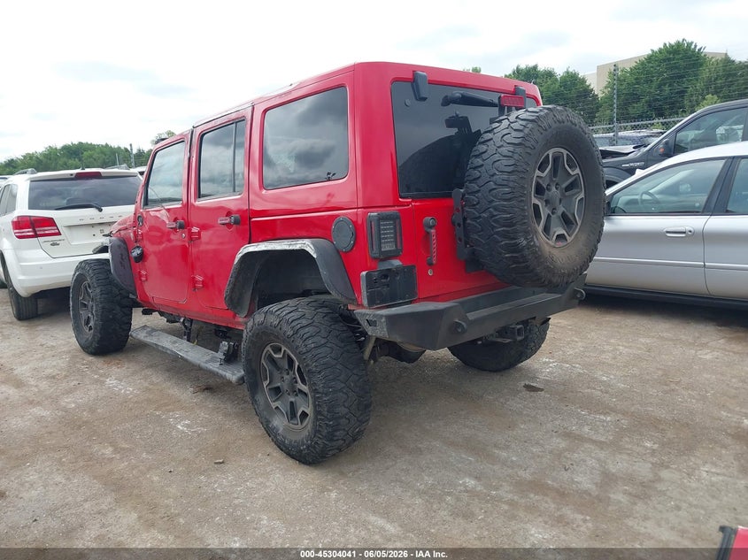 Vin: 1c4bjwfg7hl511308, lot: 45801904, jeep wrangler unlimited rubicon hard rock 4x4 20173