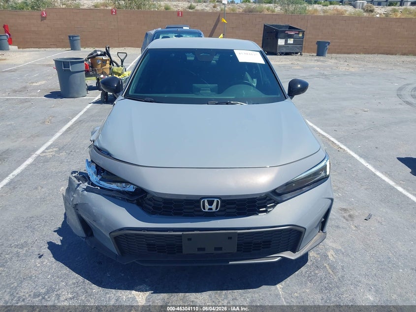 2026 Honda Civic Sport VIN: 19XFL2H81TE012161 Lot: 45304110