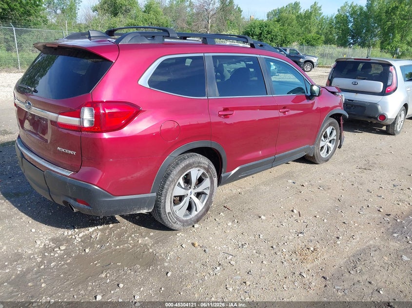 Vin: 4s4wmafd3l3407453, lot: 45801984, subaru ascent premium 20204
