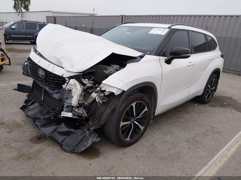 Vin: 5tdjzrah4ms053936, lot: 45801987, toyota highlander xse 20212