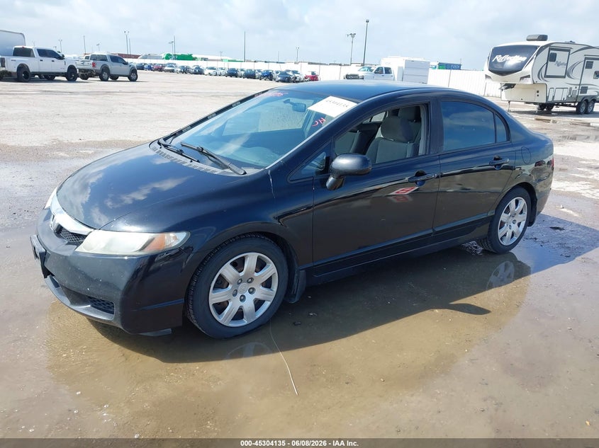 Vin: 19xfa1f56be043428, lot: 45801998, honda civic lx 20112
