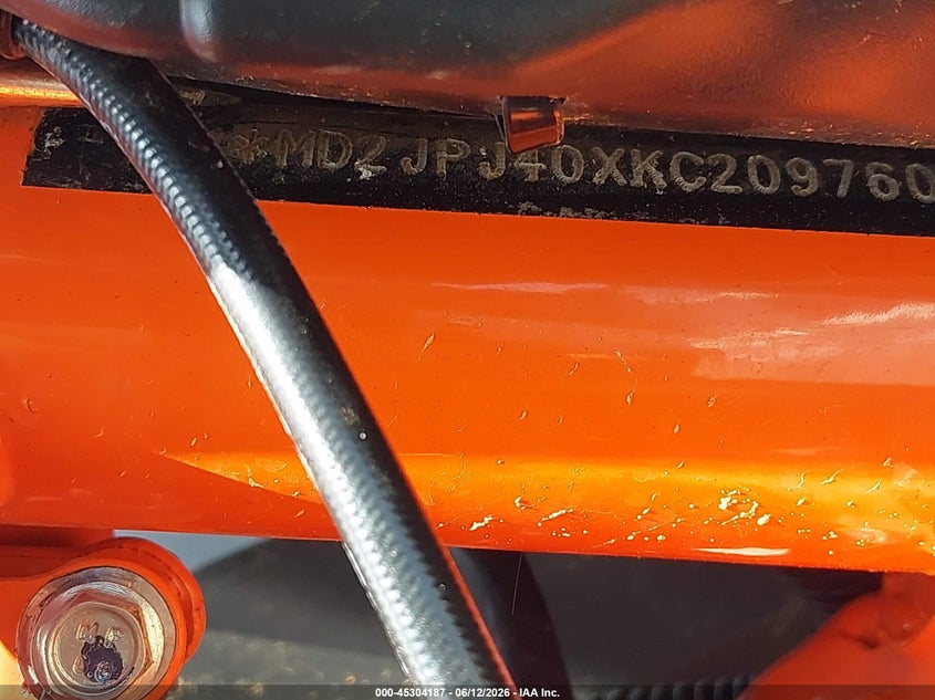 2019 Ktm 390 Duke VIN: MD2JPJ40XKC209760 Lot: 45304187