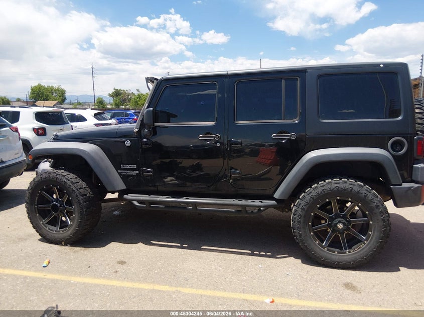 2015 Jeep Wrangler Unlimited Sport VIN: 1C4BJWDG4FL600625 Lot: 45304245