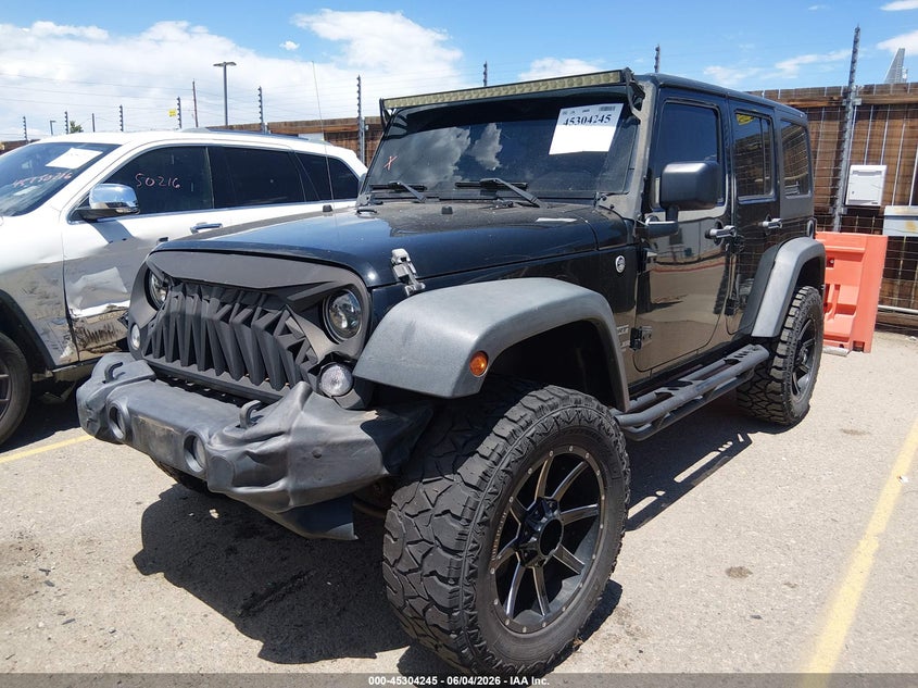 Vin: 1c4bjwdg4fl600625, lot: 45802108, jeep wrangler unlimited sport 20152
