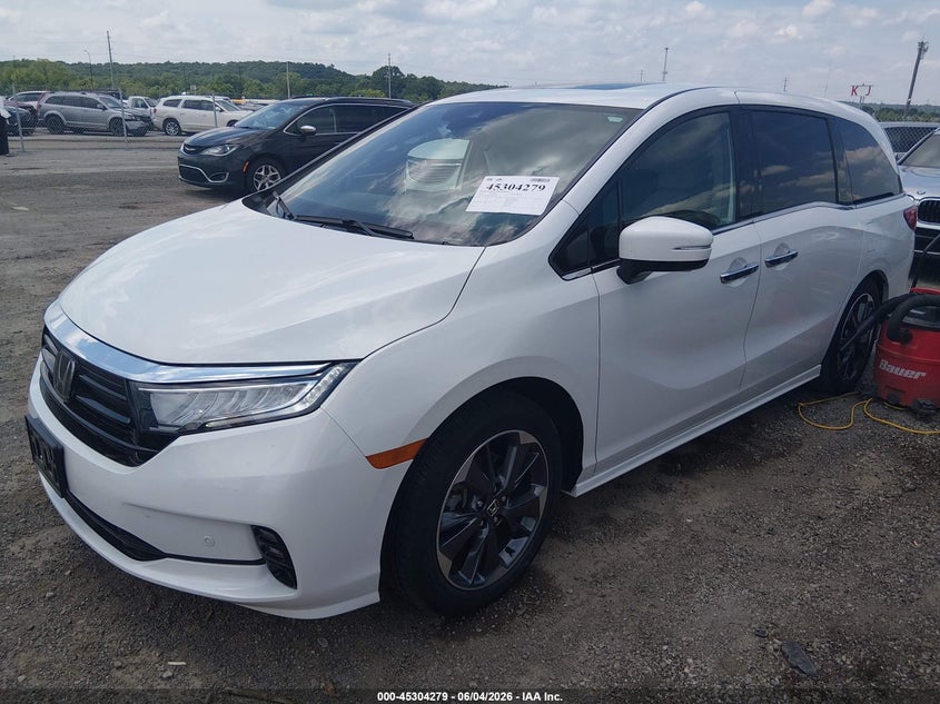Vin: 5fnrl6h9xnb058453, lot: 45802142, honda odyssey elite 20222