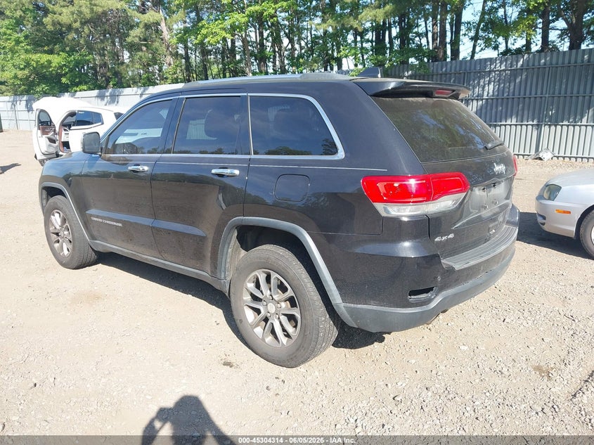 Vin: 1c4rjfbg0ec247557, lot: 45802177, jeep grand cherokee limited 20143