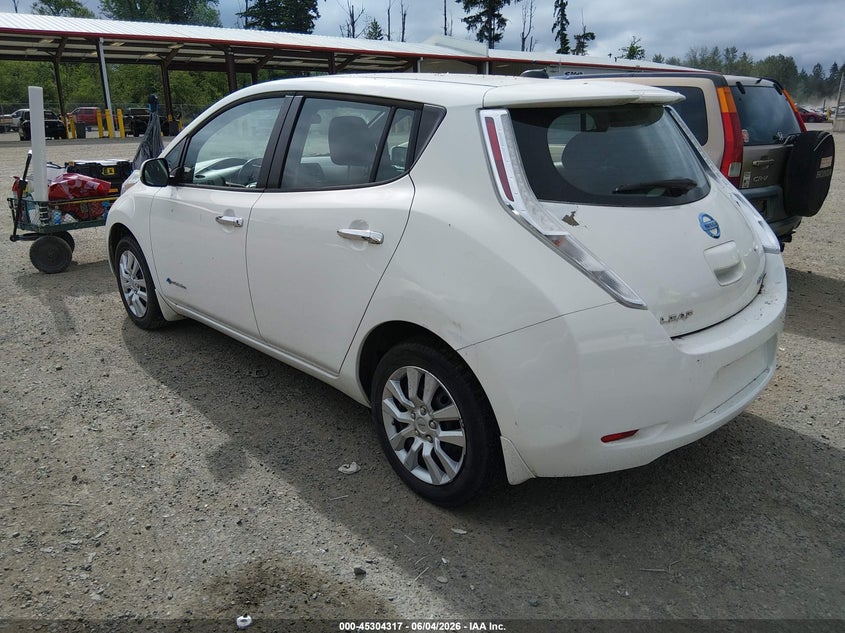 Vin: 1n4az0cpxdc400824, lot: 45802180, nissan leaf s 20133