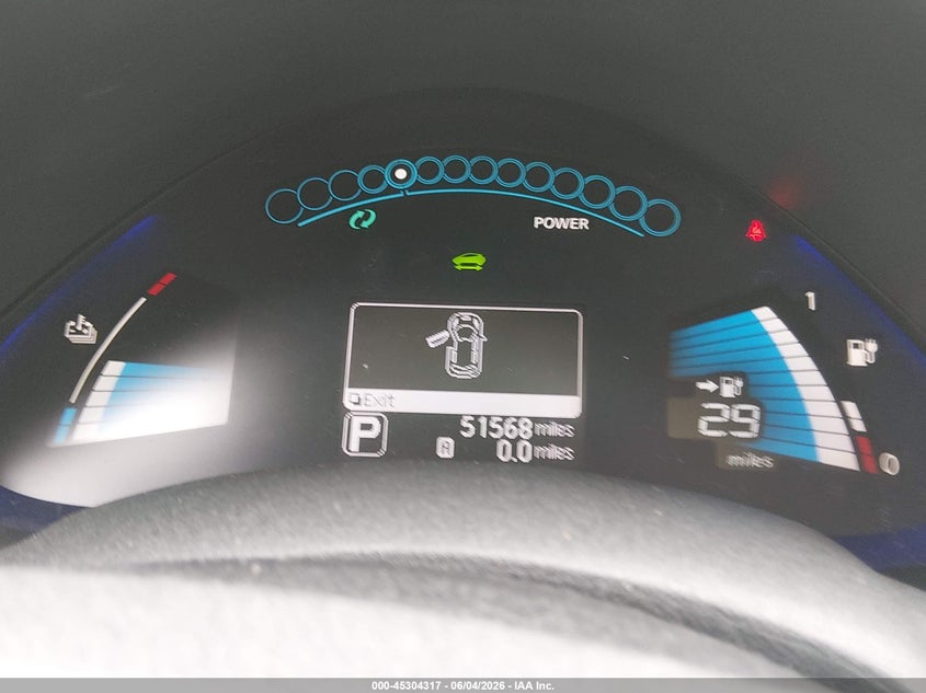 2013 Nissan Leaf S VIN: 1N4AZ0CPXDC400824 Lot: 45304317
