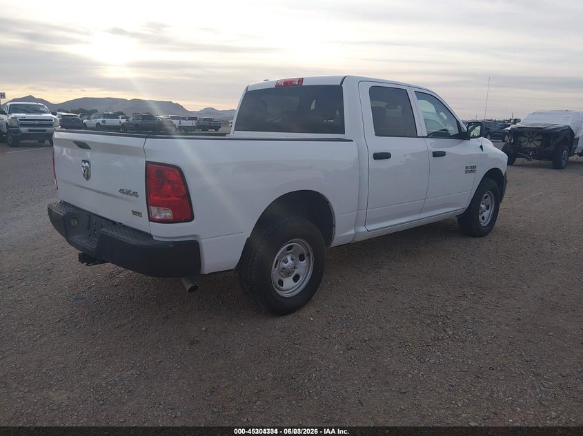 Vin: 1c6rr7kgxjs315854, lot: 45802197, ram 1500 tradesman  4x4 5'7 box 20184