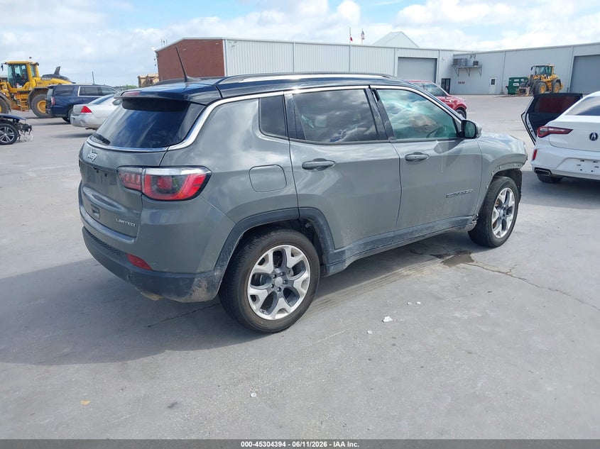 Vin: 3c4njccb0lt152448, lot: 45802257, jeep compass limited fwd 20204