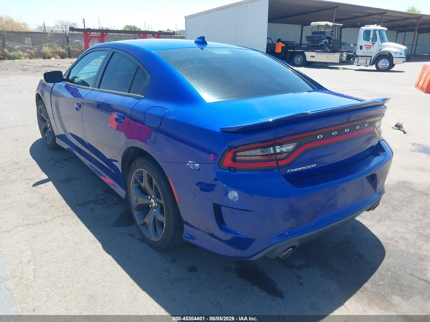 Vin: 2c3cdxhgxkh599231, lot: 45802264, dodge charger gt rwd 20193