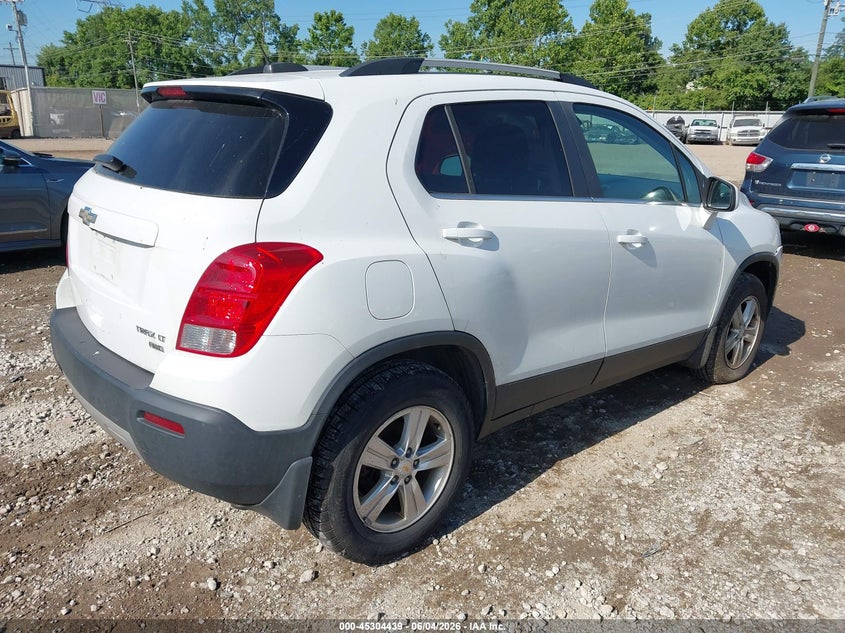 Vin: kl7cjpsb9gb618656, lot: 45802302, chevrolet trax lt 20164