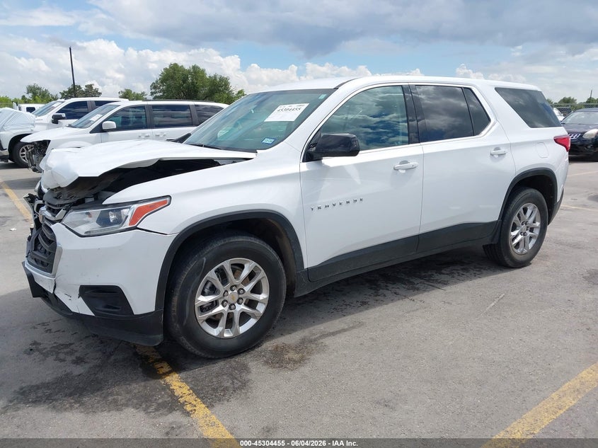 Vin: 1gnerfkw8mj104632, lot: 45802319, chevrolet traverse fwd ls 20212
