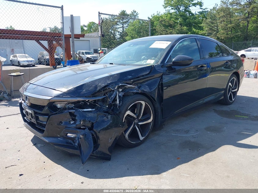 Vin: 1hgcv1f35ja053652, lot: 45802333, honda accord sport 20182