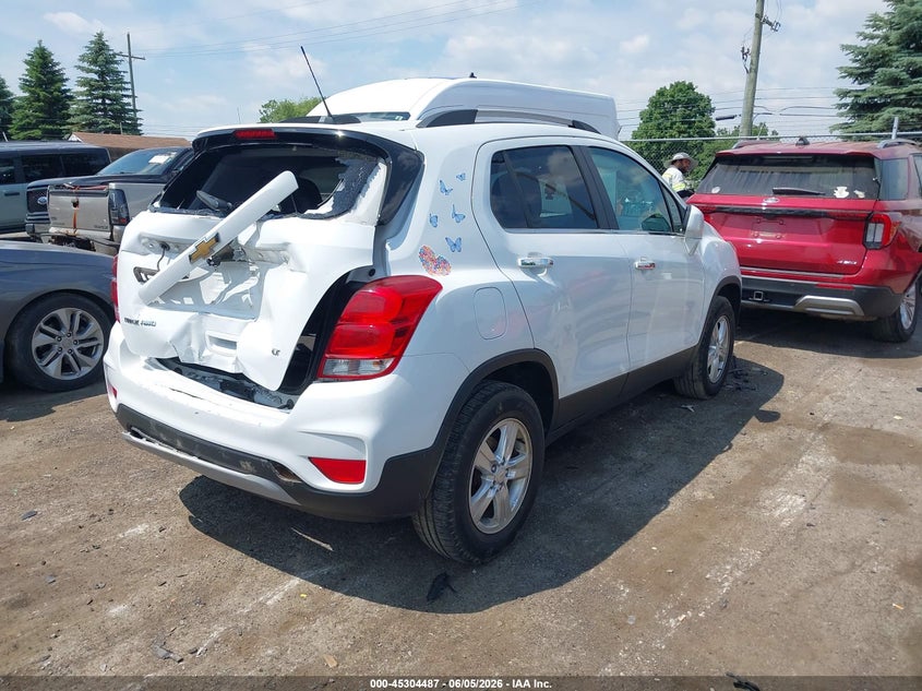 Vin: kl7cjpsb0jb710973, lot: 45802349, chevrolet trax lt 20184