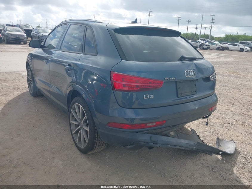 Vin: wa1bccfs2jr005993, lot: 45802365, audi q3 2.0t premium/2.0t sport premium 20183