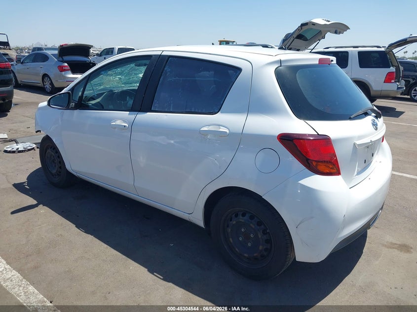Vin: vnkktud34ha084980, lot: 45802407, toyota yaris l 20173