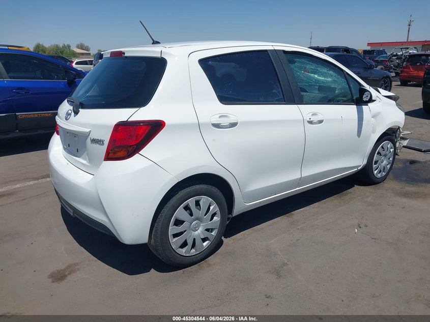 Vin: vnkktud34ha084980, lot: 45802407, toyota yaris l 20174