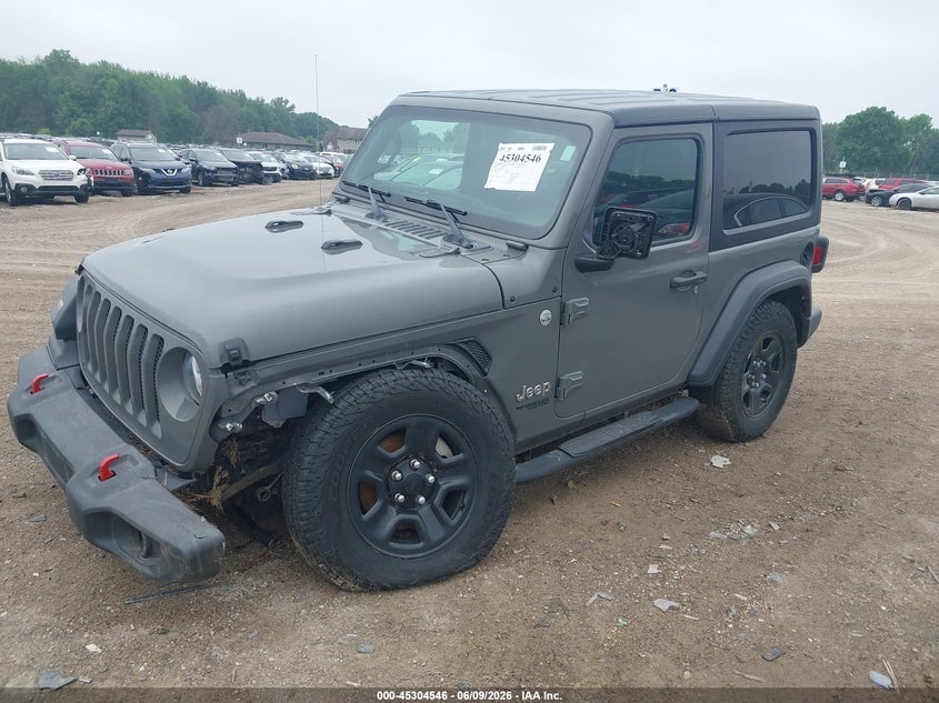 Vin: 1c4gjxag3lw143204, lot: 45802409, jeep wrangler sport 4x4 20202