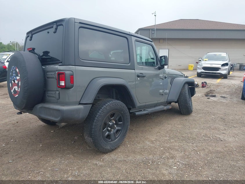 Vin: 1c4gjxag3lw143204, lot: 45802409, jeep wrangler sport 4x4 20204