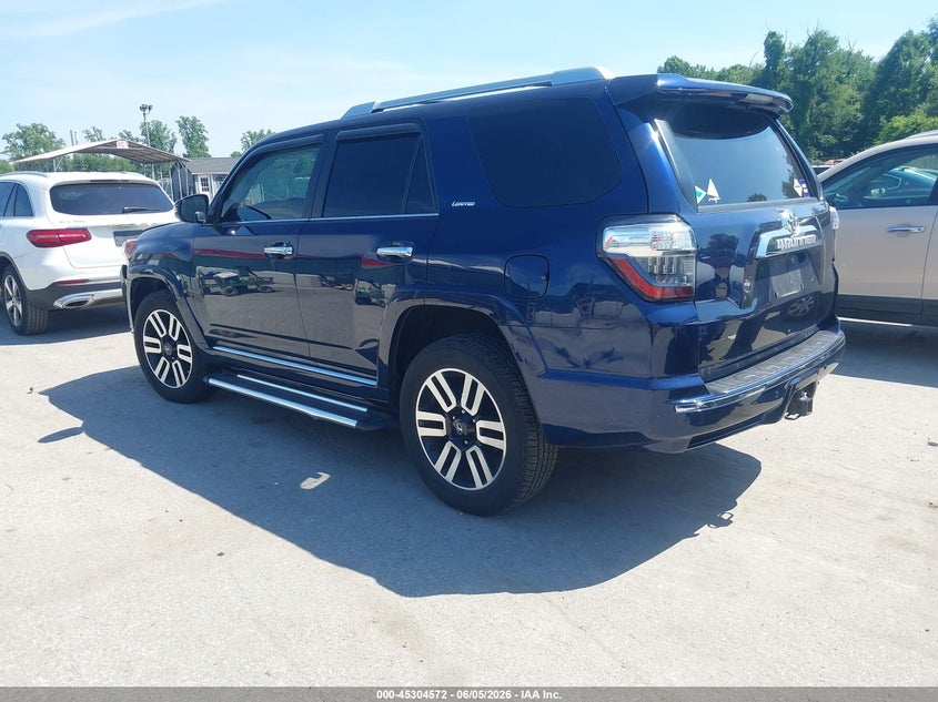 Vin: jtebu5jr0g5352723, lot: 45802435, toyota 4runner limited 20163