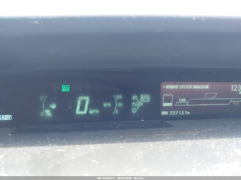 2011 Toyota Prius Two VIN: JTDKN3DU9B0283042 Lot: 45304573