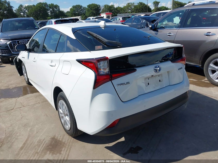 Vin: jtdkamfu0n3180142, lot: 45802438, toyota prius le 20223