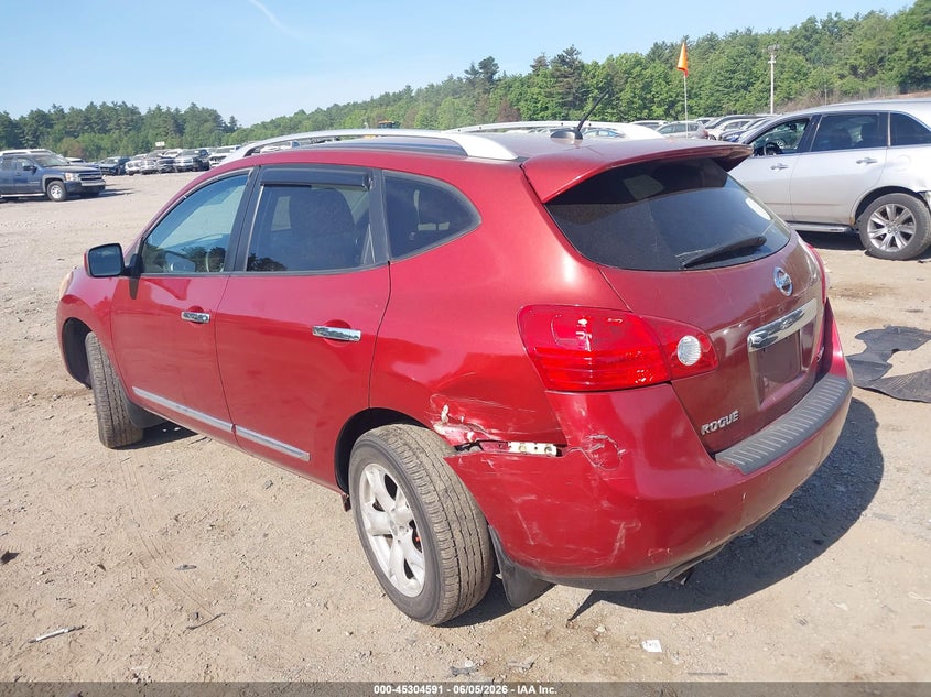 Vin: jn8as5mvxbw279060, lot: 45802454, nissan rogue sv 20113