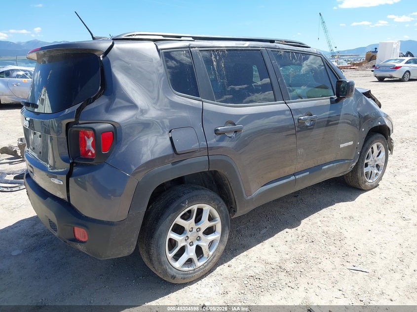 Vin: zaccjbbb0jpg87173, lot: 45802460, jeep renegade latitude 4x4 20184