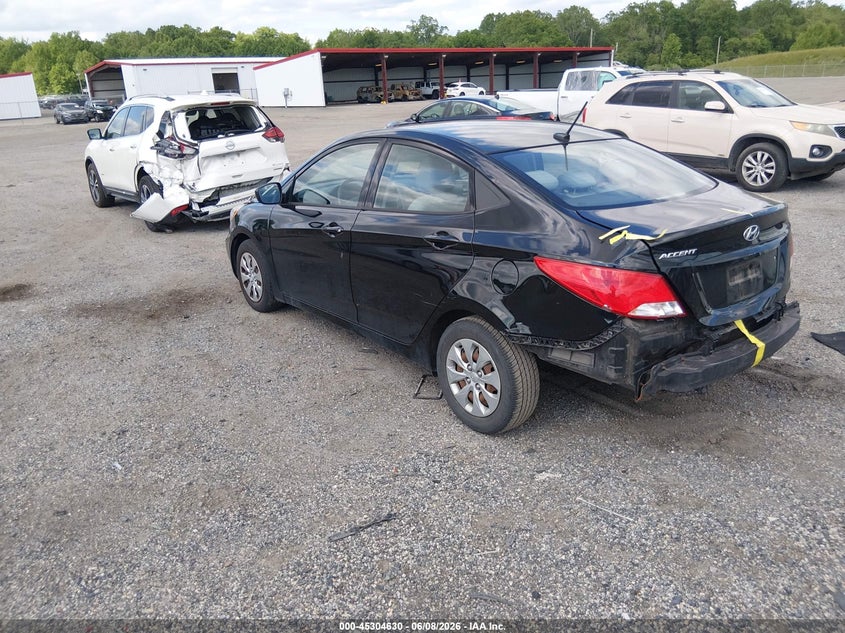 Vin: kmhct4ae3hu375290, lot: 45802493, hyundai accent se 20173