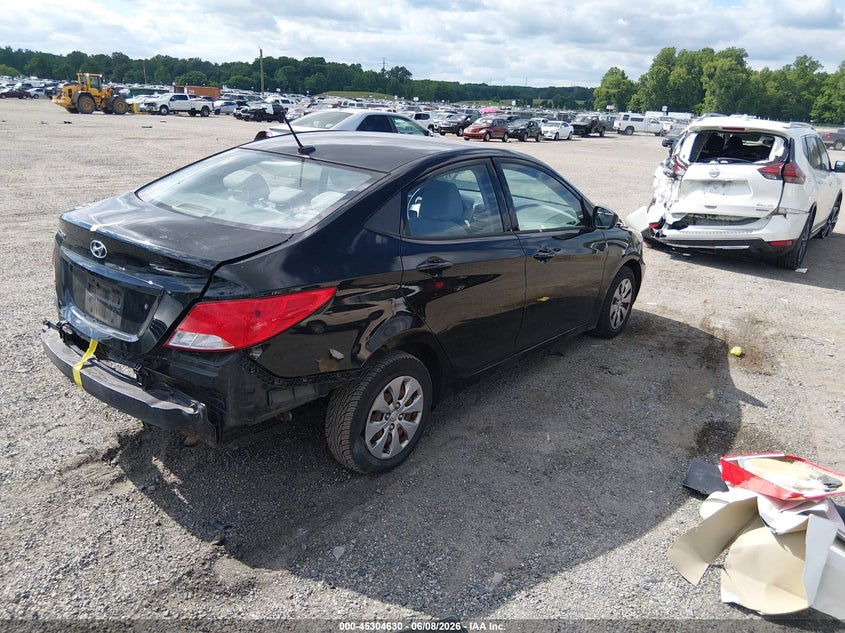 Vin: kmhct4ae3hu375290, lot: 45802493, hyundai accent se 20174