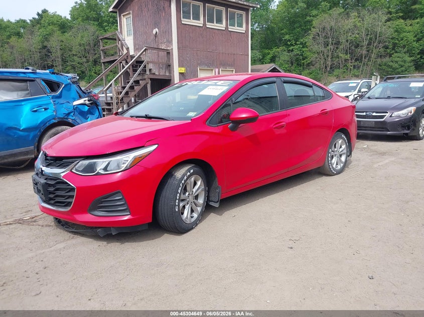 Vin: 1g1bc5sm6k7128159, lot: 45802512, chevrolet cruze ls 20192