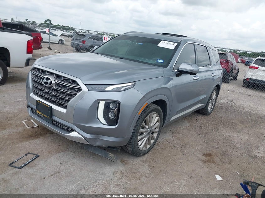 Vin: km8r5dhe2lu067238, lot: 45802554, hyundai palisade limited 20202