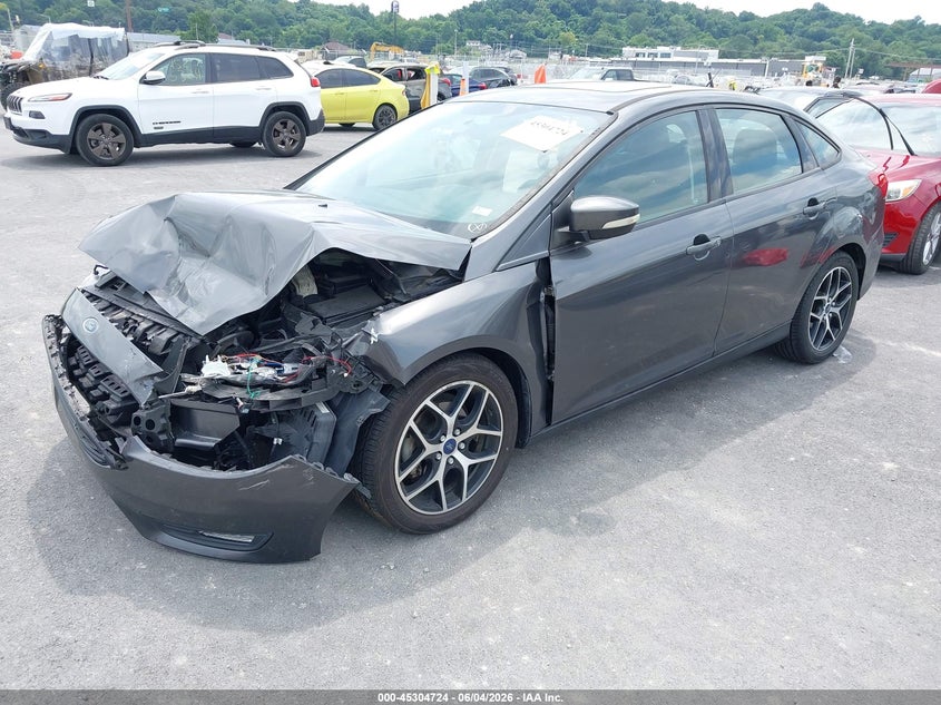 Vin: 1fadp3h21jl260434, lot: 45802587, ford focus sel 20182