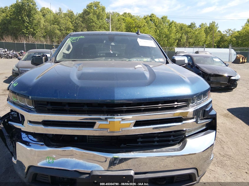 2019 Chevrolet Silverado 2.7 1500 Lt blue Lot 111045304790 Vin 1GCRYDEKXKZ281188