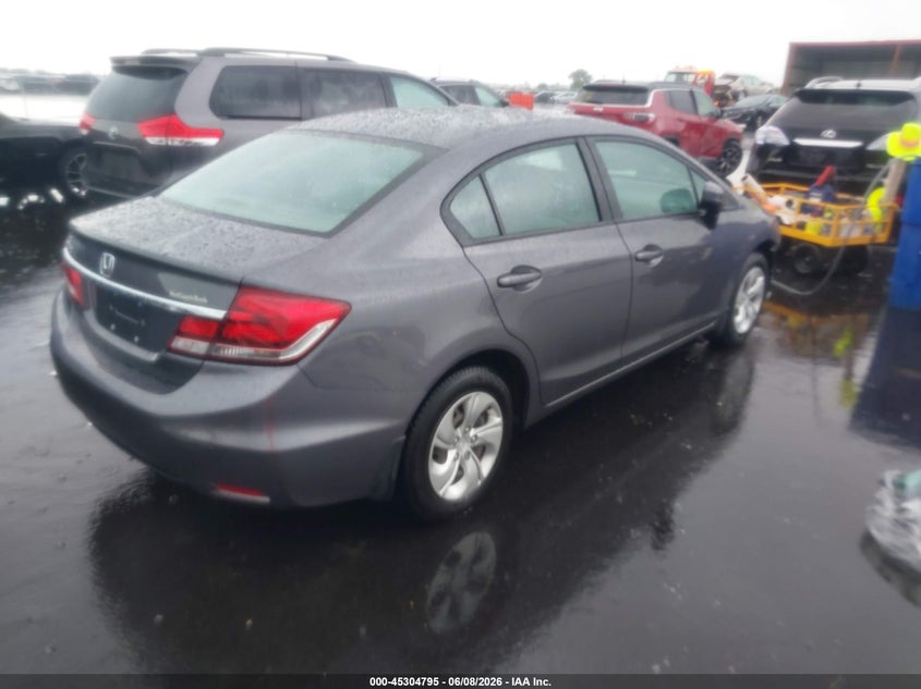 Vin: 19xfb2f54fe066893, lot: 45802658, honda civic lx 20154