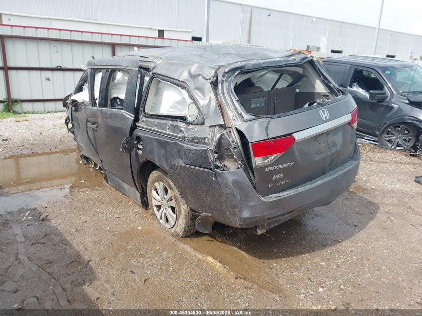 Vin: 5fnrl5h45gb134551, lot: 45802693, honda odyssey ex 20163